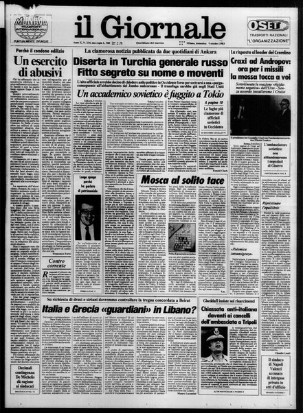 Il giornale : quotidiano del mattino